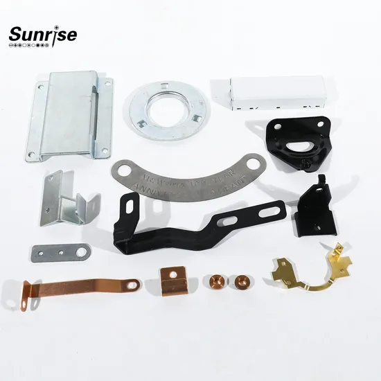 Customized Aluminum Spare Parts Punching Sheet Metal Fabrication Stamping Steel Fittings 
