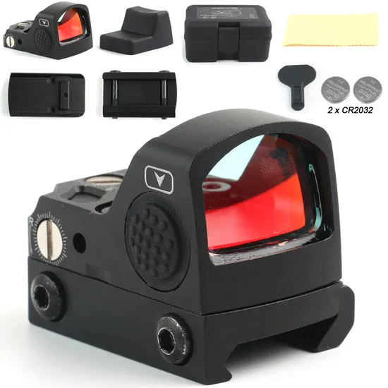 2 Moa Shake Awake Optic Sight Reflex Red DOT Sight MOS Rmr Cut Base 