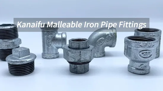 Kanaifu Malleable Cast Iron Ductile Iron Galvanized Mf Thread Reducing Equal Gi Iron Pipe Fitting 