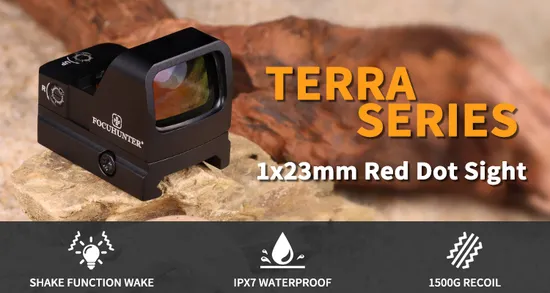 Factory Red DOT Storage 1500g Focuhunter Ipx7 Hunting Red DOT Sight with Shake Awake 
