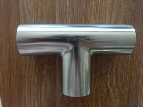 Sanitary Pipe Fitting with Satin/Mirror Polish 