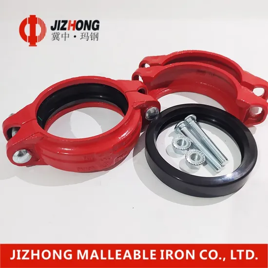 Manufacture Ductile Iron Grooved Flexible Coupling or Rigid Coupling for Fire Fighting System 
